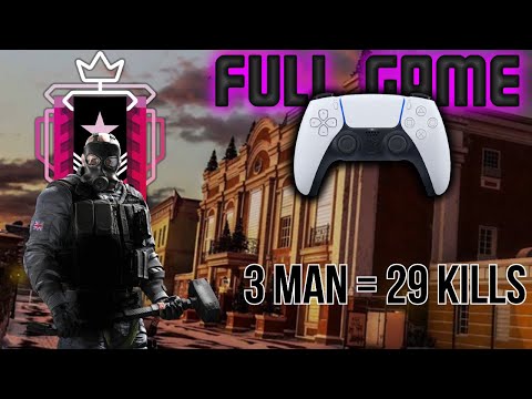 3 MAN DROPS 29 KILLS TO WIN: Full Champion Ranked Game - Rainbow Six Siege Console Gameplay