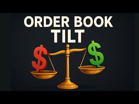 Video Order Book Tilt with Volume Meter