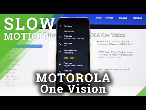 How to Personalize Slow Motion in Motorola One Vision - Change Slow Motion Speed