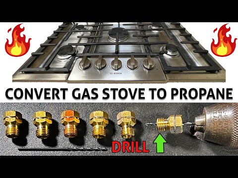 Convert  Gas Stove To Propane - Follow Step By Step - Orifice & Regulator