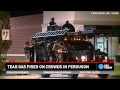 Tear gas fired on Ferguson protestors - YouTube