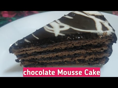 Chocolate Mousse Cake Recipe Without Oven | Mousse Cake