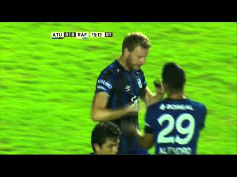 Gol de Menéndez. Atl. Tucumán 3 - Atl. Rafaela 0. Fecha 5. Primera División 2016.