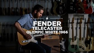 Video thumbnail for 1966 Fender Telecaster Olympic White | CME Quick Riffs | Shelby Pollard by Chicago Music Exchange