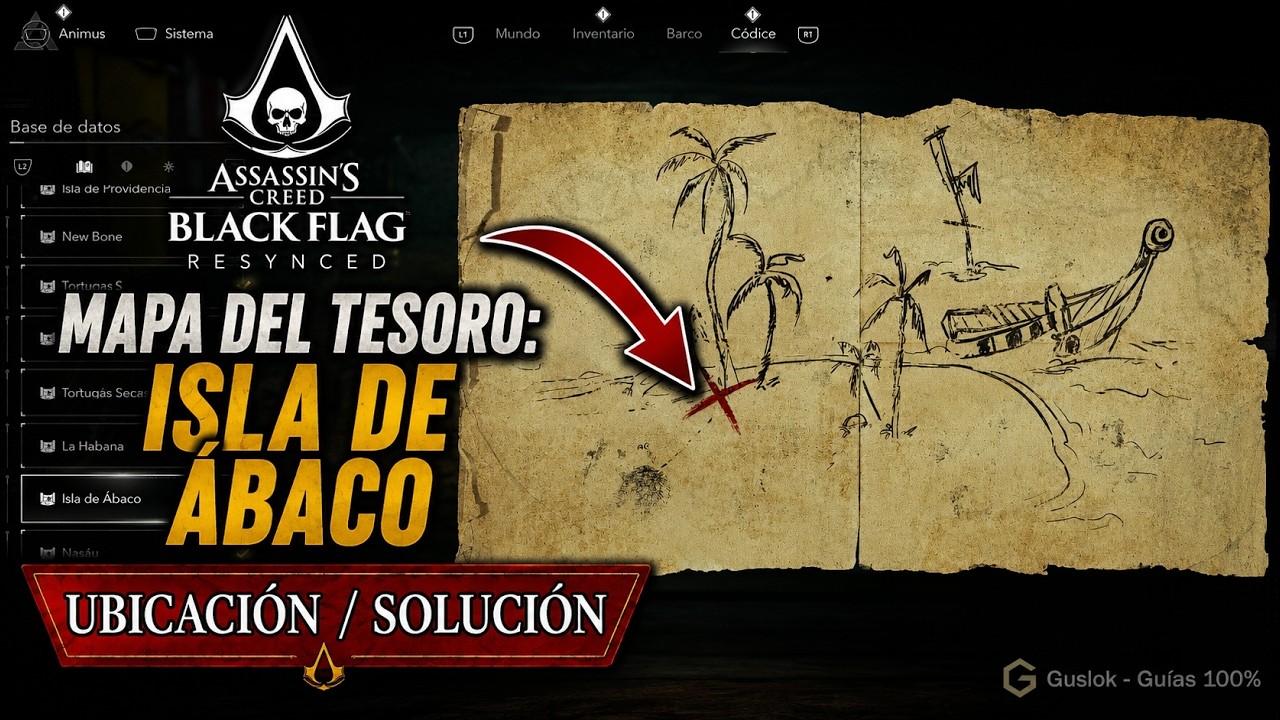 Mapa Del Tesoro De Isla De Ábaco + Solución | Assassin’s Creed Black Flag Resynced Mapa Del Tesoro De Isla De Ábaco + Solución | Assassin’s Creed Black Flag Resynced