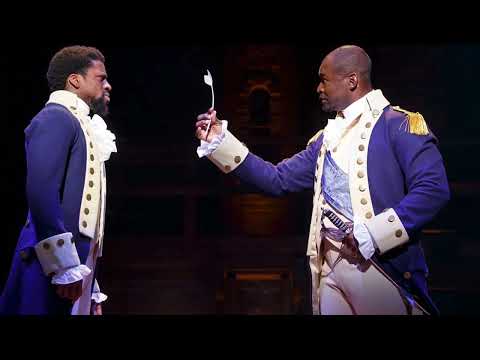 Lin-Manuel Miranda and Isaiah Johnson performing One Last Ride