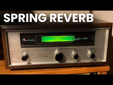 Pioneer SR-202W Reverb Amplifier 1971 - 1977 Silver with Wood Sides image 3