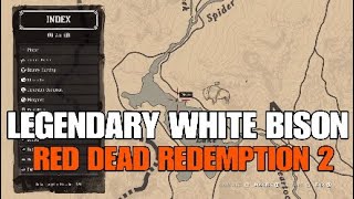 Red Dead Redemption 2 LEGENDARY WHITE BISON (How To Hunt)
