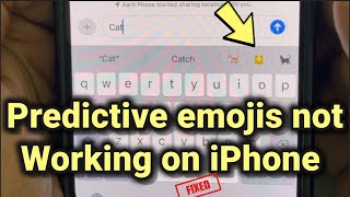 Predictive emojis not working on iPhone : Fix