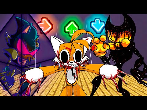 FNF Character Test | Gameplay VS Minecraft Animation | Tails Doll | Metal Sonic | Bendy