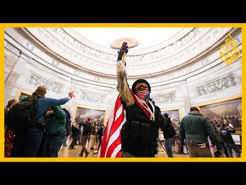 شاهد لقطات جديدة لاقتحام مبنى الكونغرس والمقتحمون ننفذ أوامر الرئيس