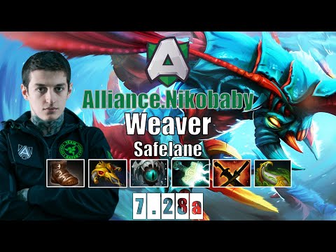 Weaver Safelane | Alliance.Nikobaby | NIKOBABY IS JUST TOO GOOD | 7.28a Gameplay Highlights