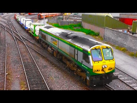 IE class 201 (215) + IWT Liner - North Wall, Dublin