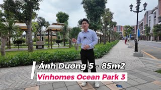 Vinhomes Ocean Park 3 - Liền kề 85m2 Ánh Dương | Gần công viên, trường học, đường lớn | Thiết kế đẹp