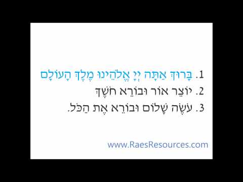 Yotzer Or (Read) - Prayer Karaoke