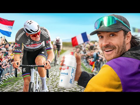 A day as race support at Paris Roubaix for Mathieu van der Poel