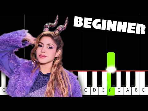 Shakira - Zoo (Zootopia 2) - BEGINNER Piano Tutorial
