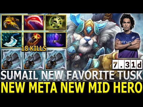 SUMAIL | Tusk | New Meta New Favorite Mid Hero | Crazy Damage | Dota 2 | Pro Gameplay | Highlights