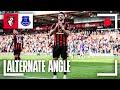 Solanke scores and drops anime celebration for pitchside cameras against Everton | Alt Angle