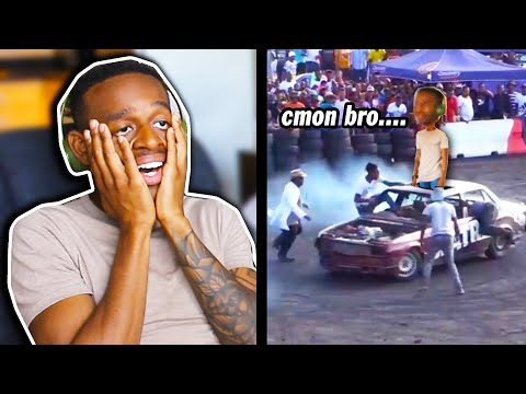 These Guys Are INSANE!! | American Reacts to South African Car Spinning
