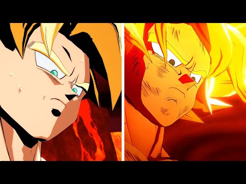 Goku Defeats Frieza Comparison (DBFZ/DBZ:K)