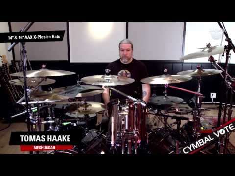 CYMBAL VOTE - Tomas Haake Reviews the 14" & 16" AAX X-Posion Hats