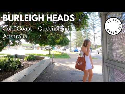 4K - BURLEIGH - Walk in street on a sunny day