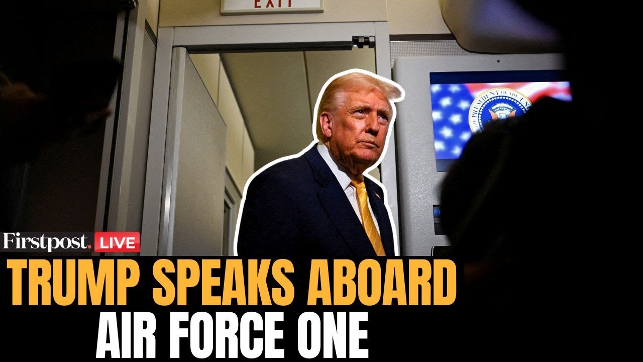 LIVE: US President Donald Trump Speaks to Reporters Aboard Air Force One | N18G