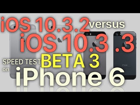 iPhone 6 : iOS 10.3.2 vs iOS 10.3.3 Beta 3 Speed Test (Build 14G5047a)