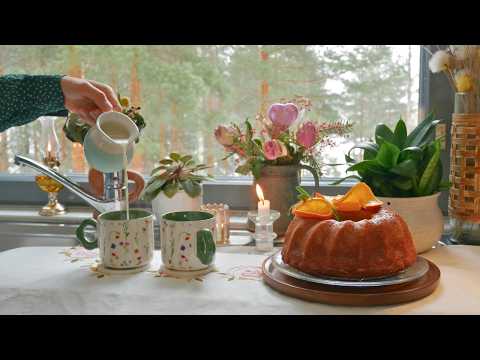 Slow Days at Home: 🍊 Orange Cake, Rye Bread & Comfort Food | Silent Vlog