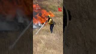 Sandy Fire Explodes To Over 1300 Acres In Simi Valley, California