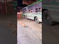 Bus Rear Foot Step Suspensions Damaged After Hitting Worst Pothole Roads TNSTC Bus Long Chassis