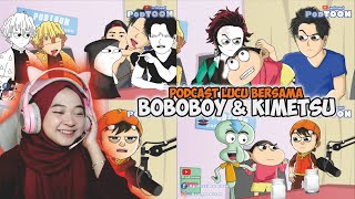 Download lagu PODCAST BOBOBOY & KIMETSU YAIBA LUCU !!! - Maya Nadia Reaction ANimasi PODTOON mp3