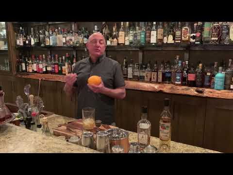 The Rusty Nail Cocktail - A Quarantine Cocktail in the Distiller's Basement