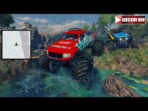 Monster 4x4 offroad jeep stunt 2019 snow covered road Gameplay