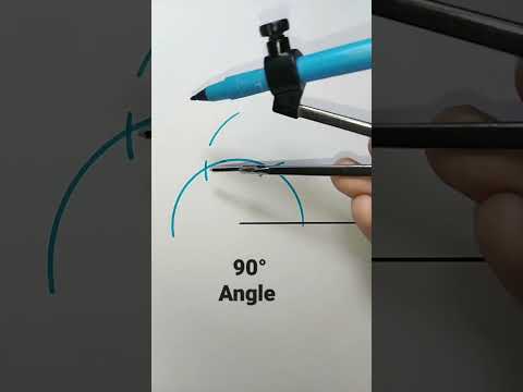 90 degree angle with compass | Golu Bhaiya Maths