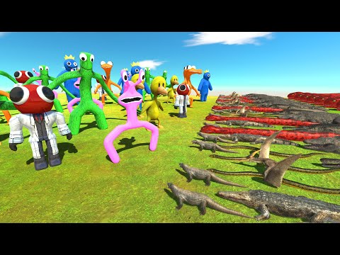 Infernals War | Rainbow Friends Attack - Animal Revolt Battle Simulator