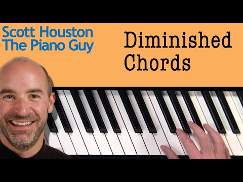 Piano Chords - Diminished Chords - How to Figure Them out on a Piano