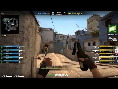 ESEA MDL SEASON 31 EUROPE SPROUT VS SPIRIT | MIRAGE | CSGO 2019