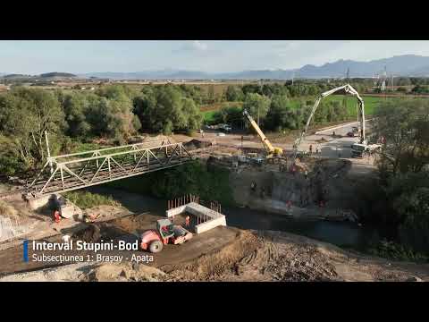 Șantier lucrări feroviare Brașov - Sighișoara S1+S3, T3 - 2023