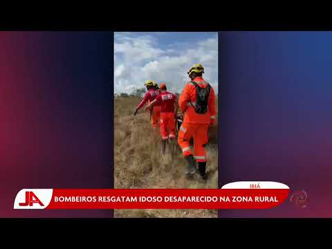Ibiá: Bombeiros resgatam idoso desaparecido na zona rural