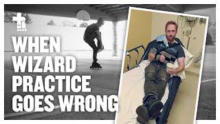 When Wizard Practice Goes Wrong | Big Wheel Inline Skating