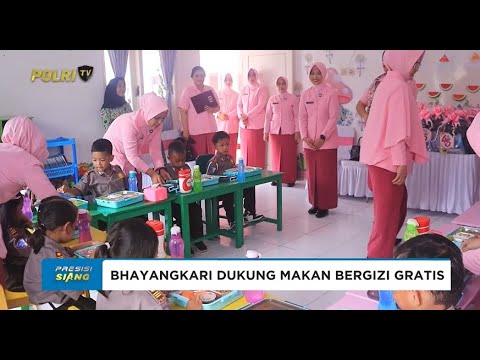 PENGURUS YAYASAN KEMALA BHAYANGKARI  JAWA TIMUR DUKUNG MAKAN BERGIZI GRATIS
