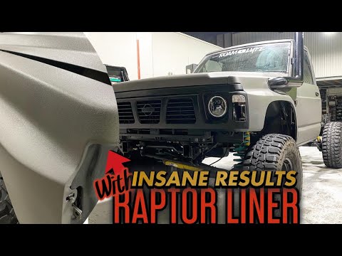 DIY Raptor (bed liner) paint job, how to make it look SMOOTH!! Fine texture - 4WD EP 8