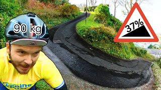 Steepest Street in The World v Average Cyclist - The Rematch | Ffordd Pen Llech
