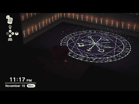 Animal Crossing: New Horizon Magic-Circle flooring and Candle Wall combination