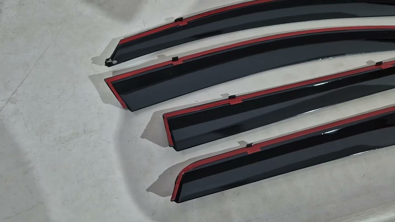 Вітровики з хромованим молдингом Niken Luxury (4 шт) Video 1