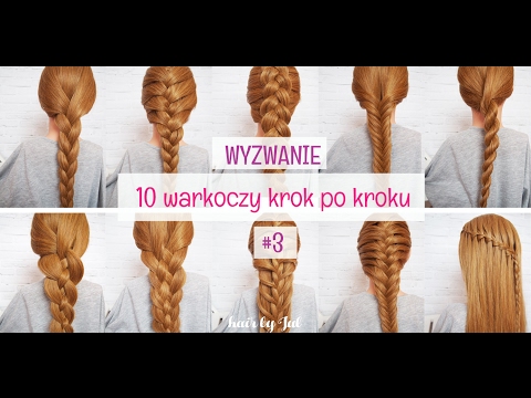 Warkocz holenderski -  wyzwanie 10 warkoczy kork po kroku  - hair by Jul