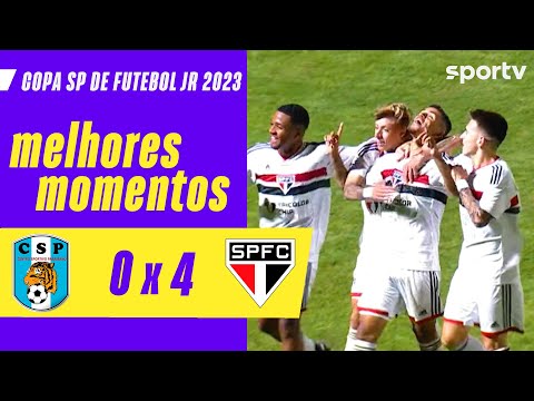 Gols e lances de CSP x São Paulo