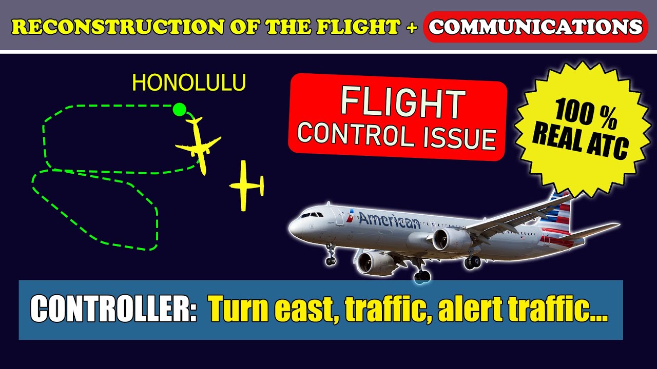 Flight control issue. EMERGENCY return after departure | American Airlines Airbus A321neo | Honolulu